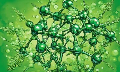 chlorophyll absorbs light energy