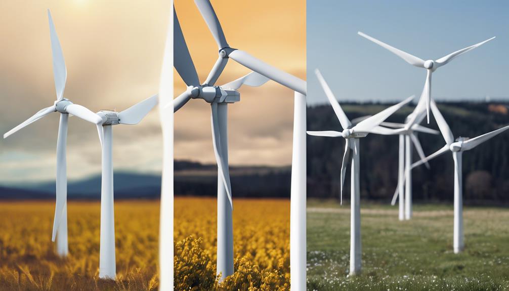 comparison of wind turbines