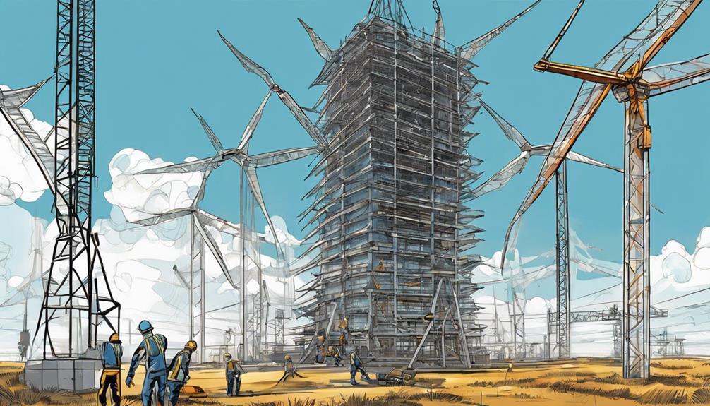 construction of wind turbines