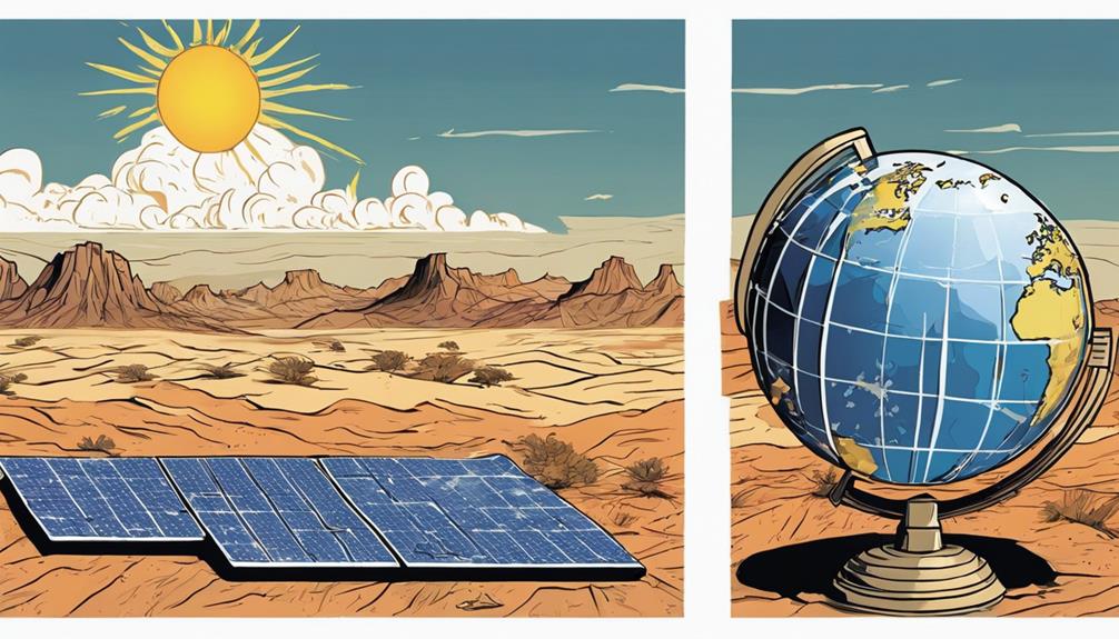 geography influences solar energy