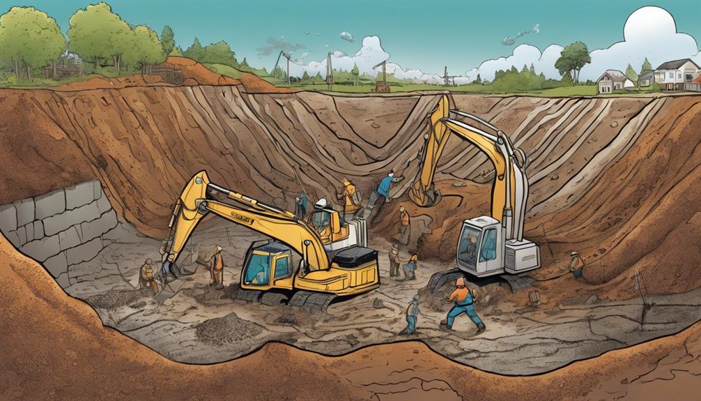 geothermal system excavation depths