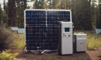 solar off grid system batteries