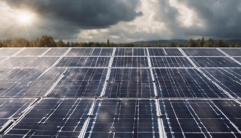 solar power despite clouds