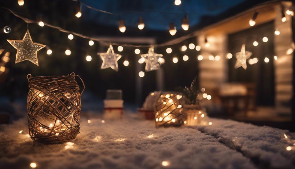 solar powered festive holiday lights