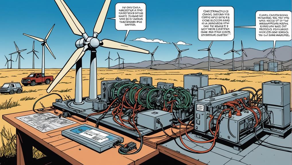 wind turbine battery connection