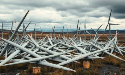 old wind turbine disposal