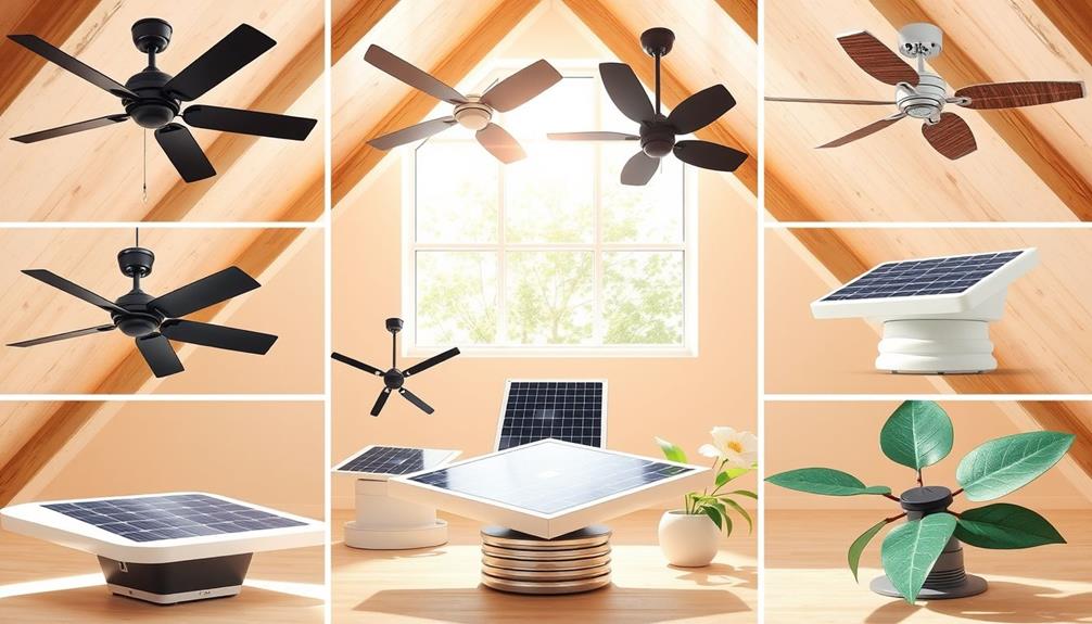 solar attic fan varieties