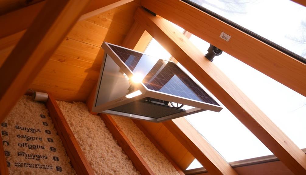 solar attic fans operate efficiently