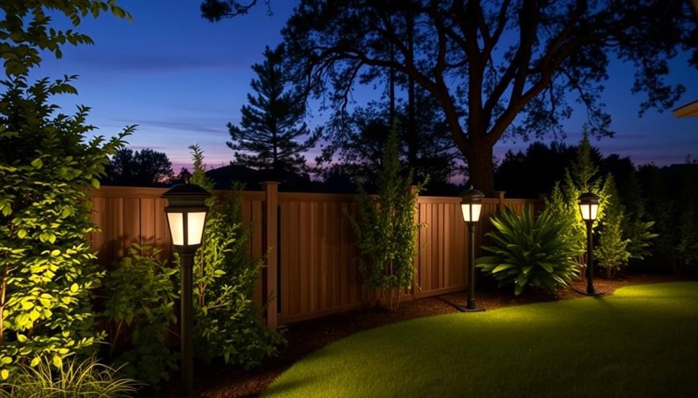 stylish fence post lighting