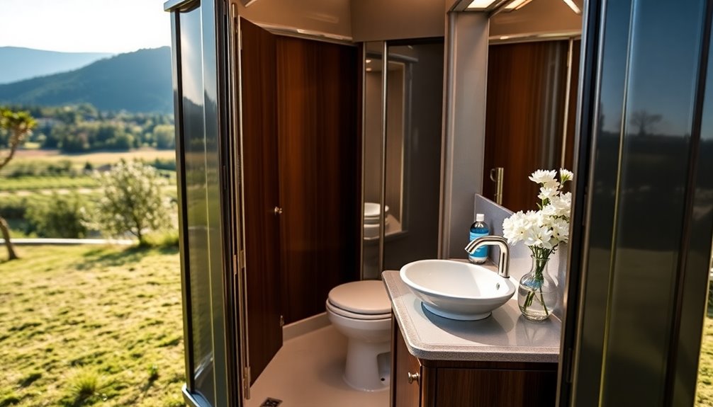 luxury portable restroom experience