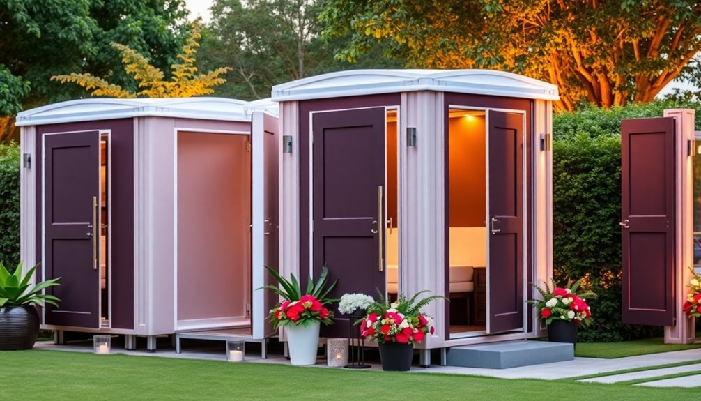 luxury portable restroom options