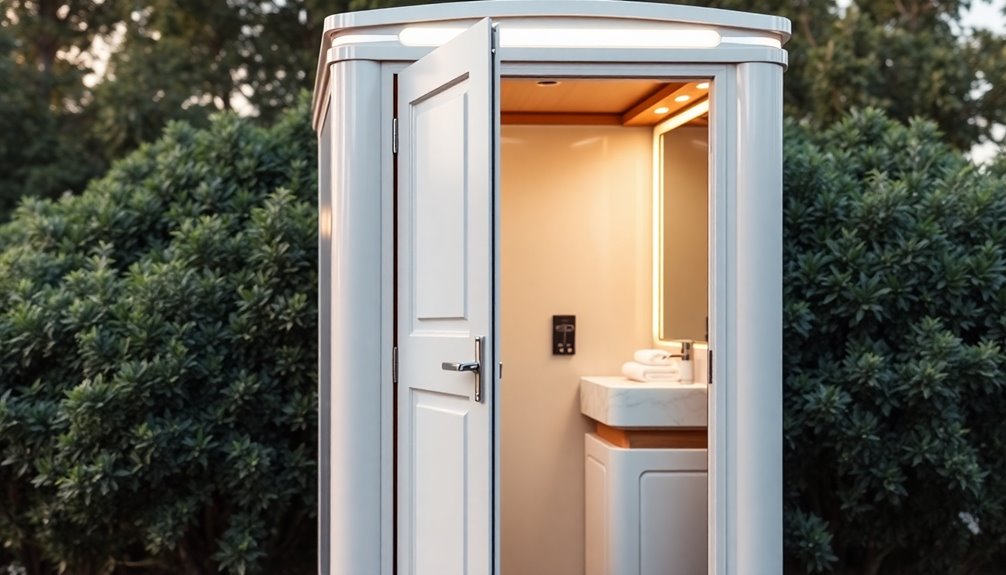 luxury portable restroom services