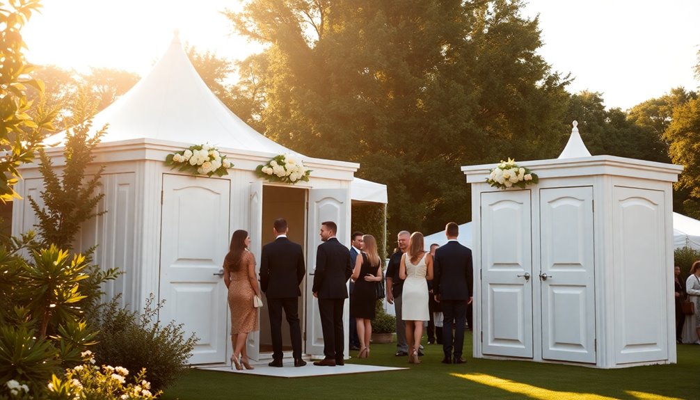 luxury portable restrooms for weddings