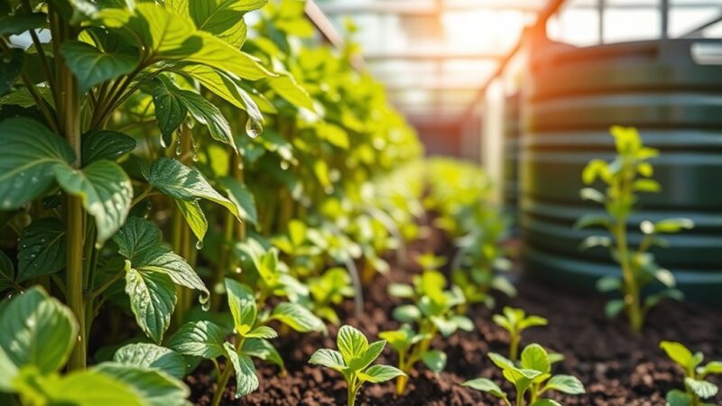 View of Water Conservation in Greenhouses - Two Green Leaves