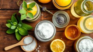 Image showcasing DIY Eco-Friendly Cleaning Products - Two Green Leaves