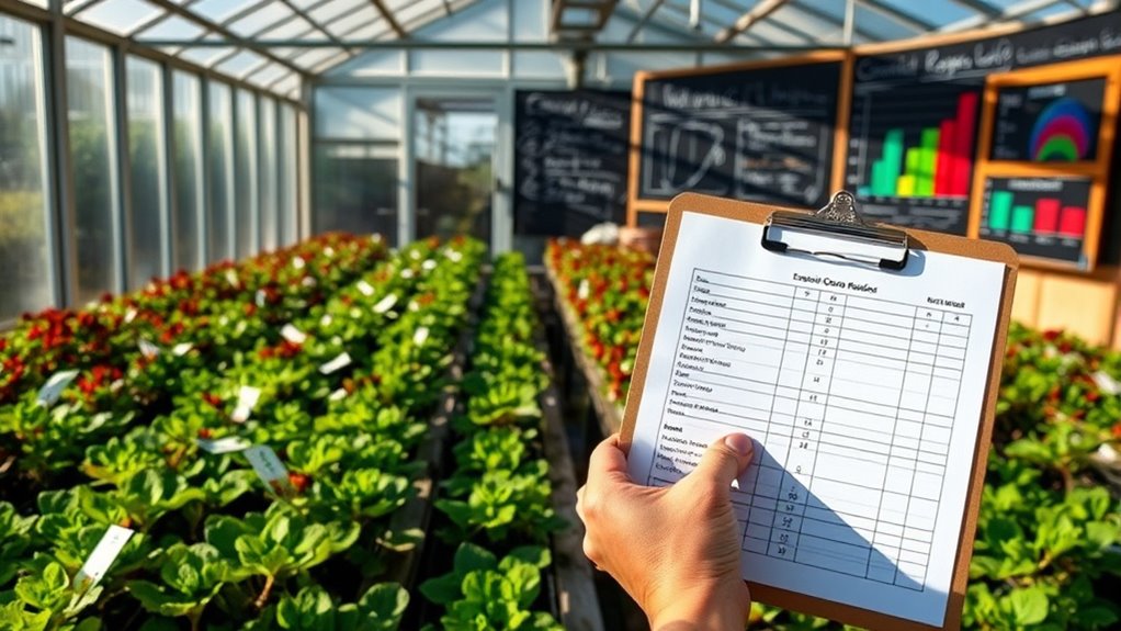 organic greenhouse record keeping