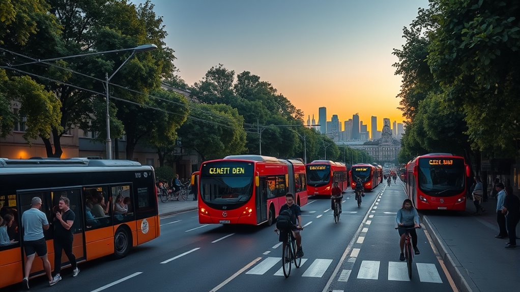 public transport lowers emissions