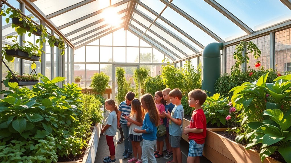 school based educational greenhouses