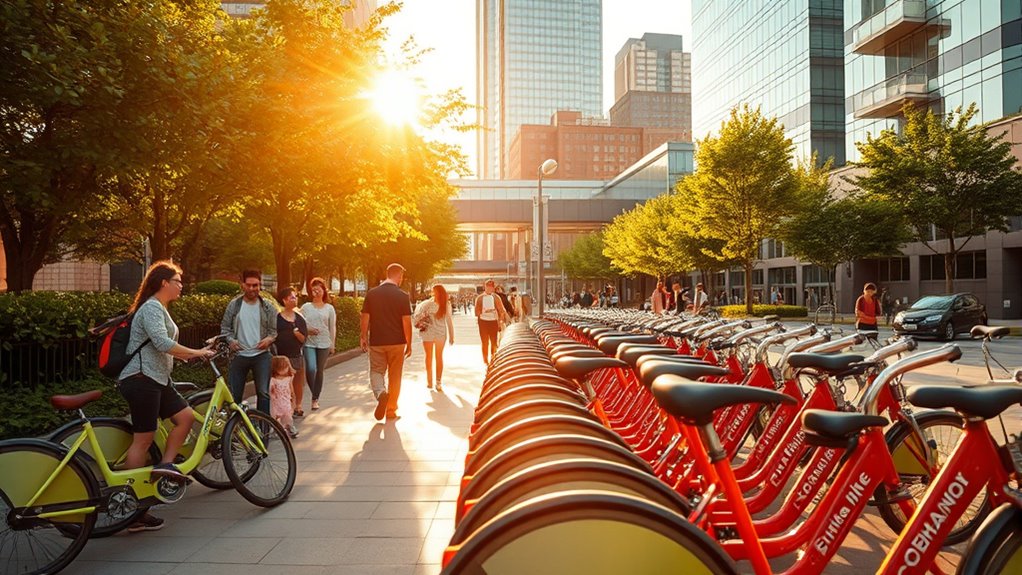 sustainable urban bike sharing initiatives