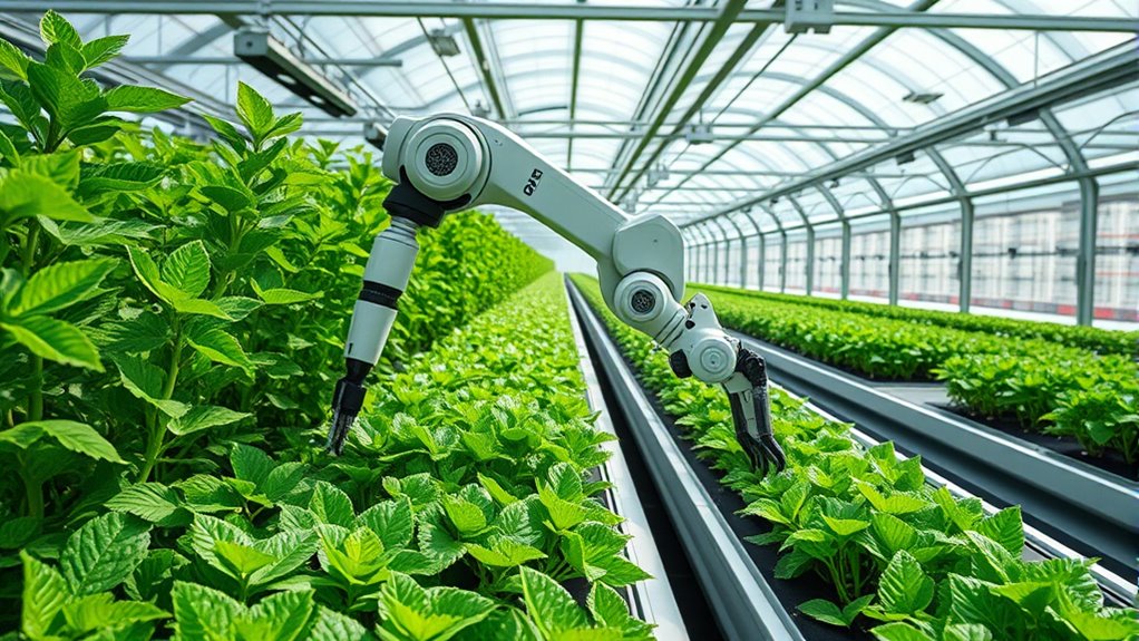 automated greenhouse planting harvesting