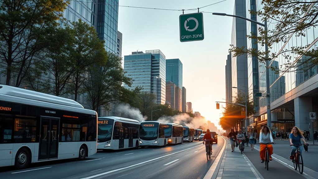 city traffic pollution reduction