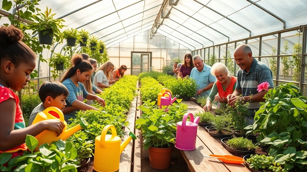 community greenhouses promote sustainability
