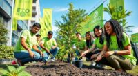 companies celebrate environmental awareness