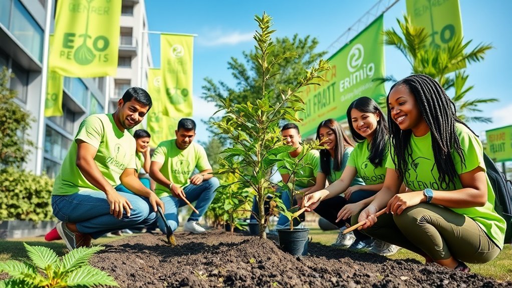 companies celebrate environmental awareness