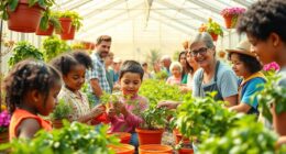 diverse community greenhouse engagement