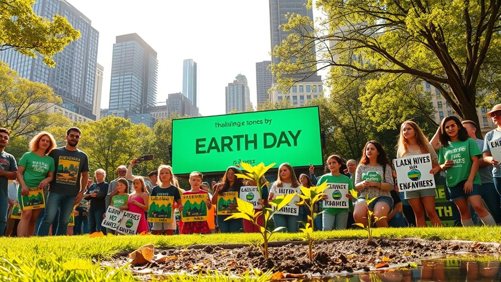 earth day promotes environmental change