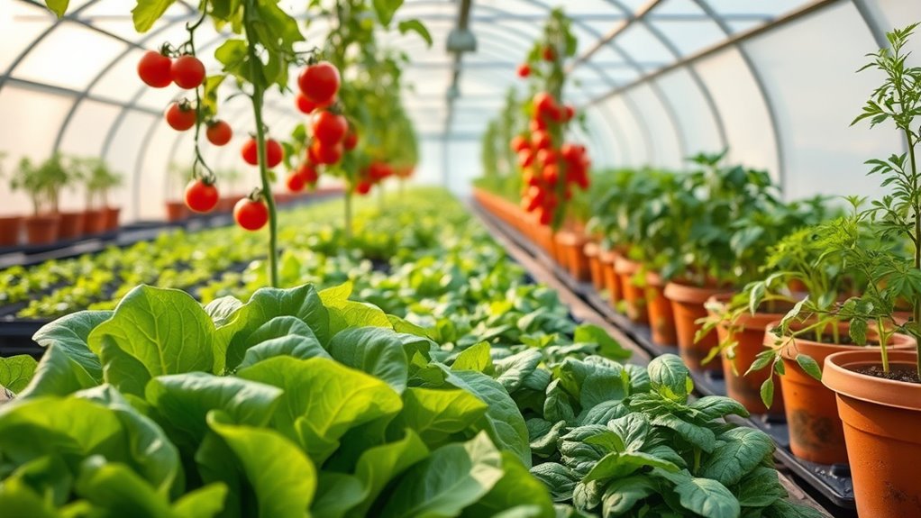 easy greenhouse crops