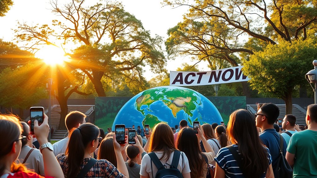 social media drives climate action
