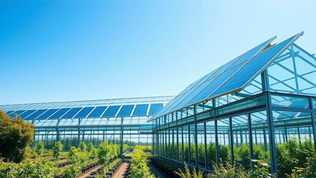 solar powered greenhouse integration