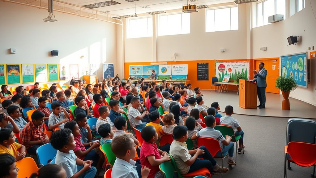 students advocating renewable energy