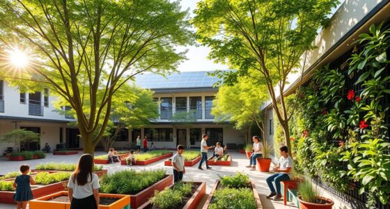 sustainable campus and classroom