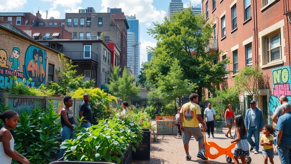 urban greening reduces pollution inequality