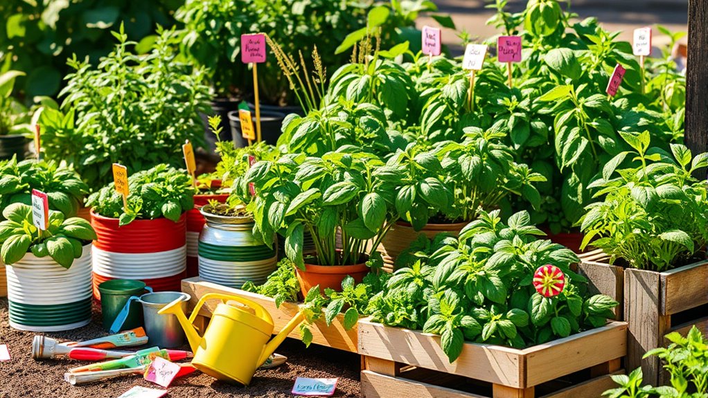 affordable sustainable herb gardening