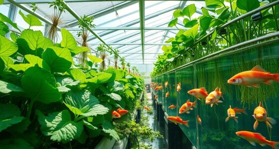 aquaponic greenhouse food production
