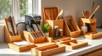 bamboo kitchen counter organizers