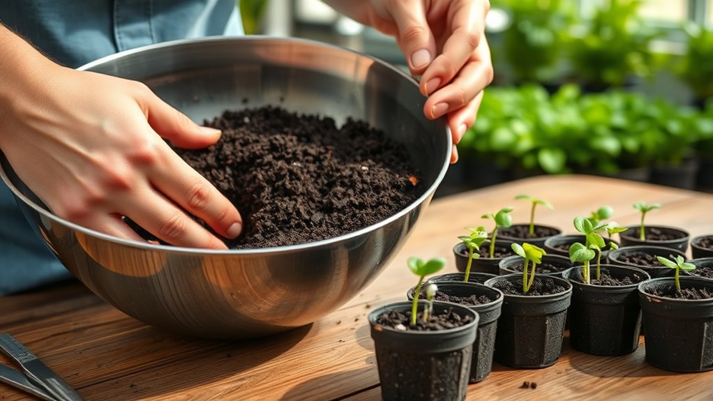 choose nutrient rich well draining soil