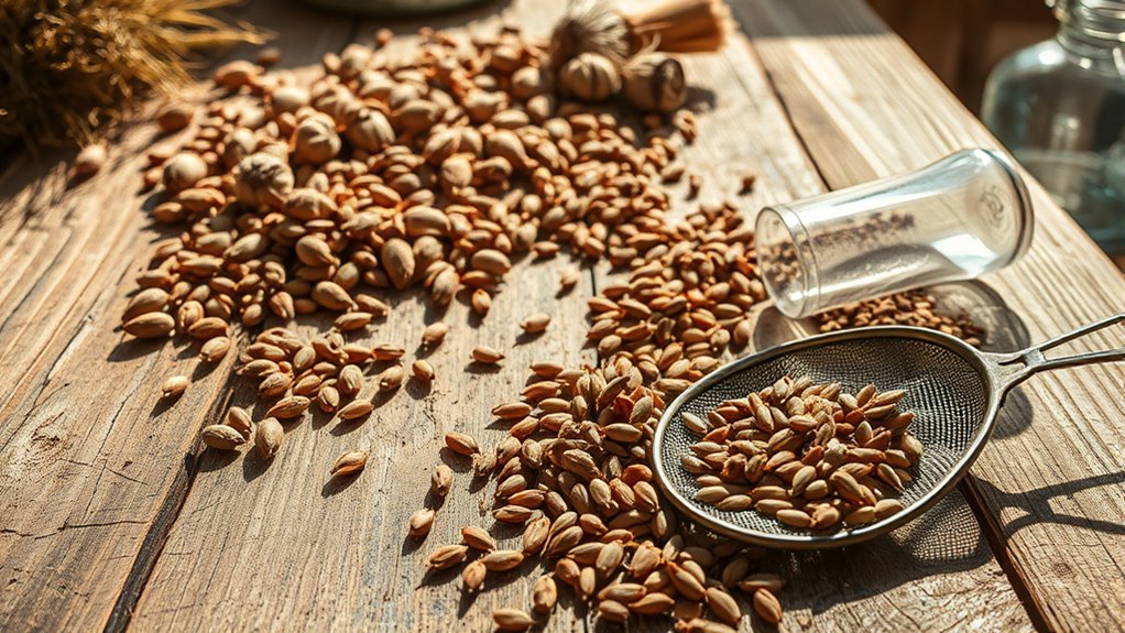 clean dry store seeds