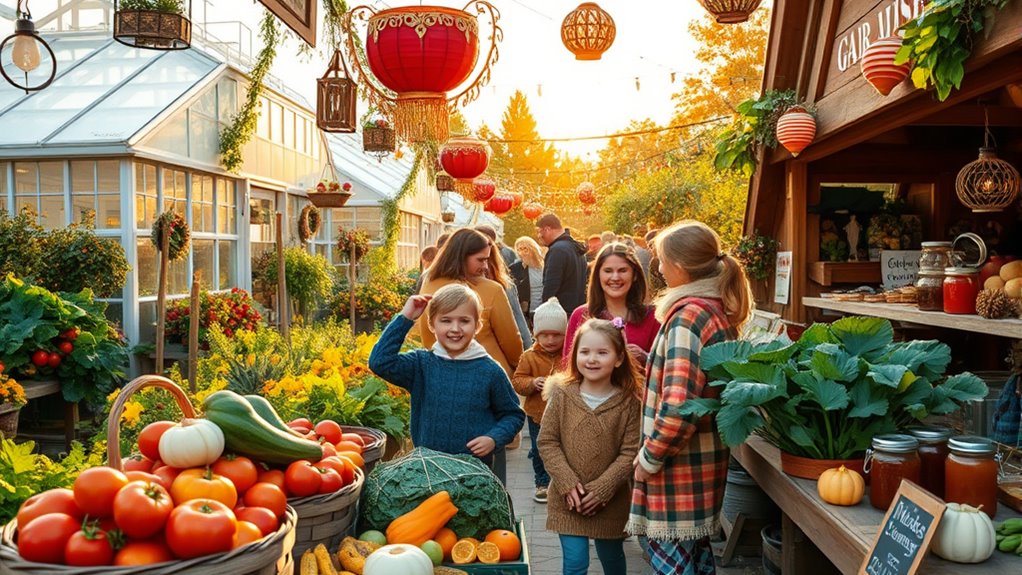 community greenhouse harvest celebrations