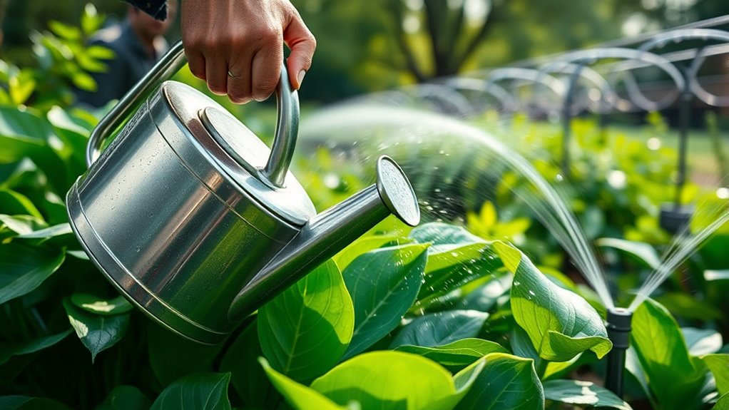 consistent watering enhances plant health
