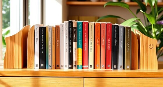 eco friendly bamboo bookends