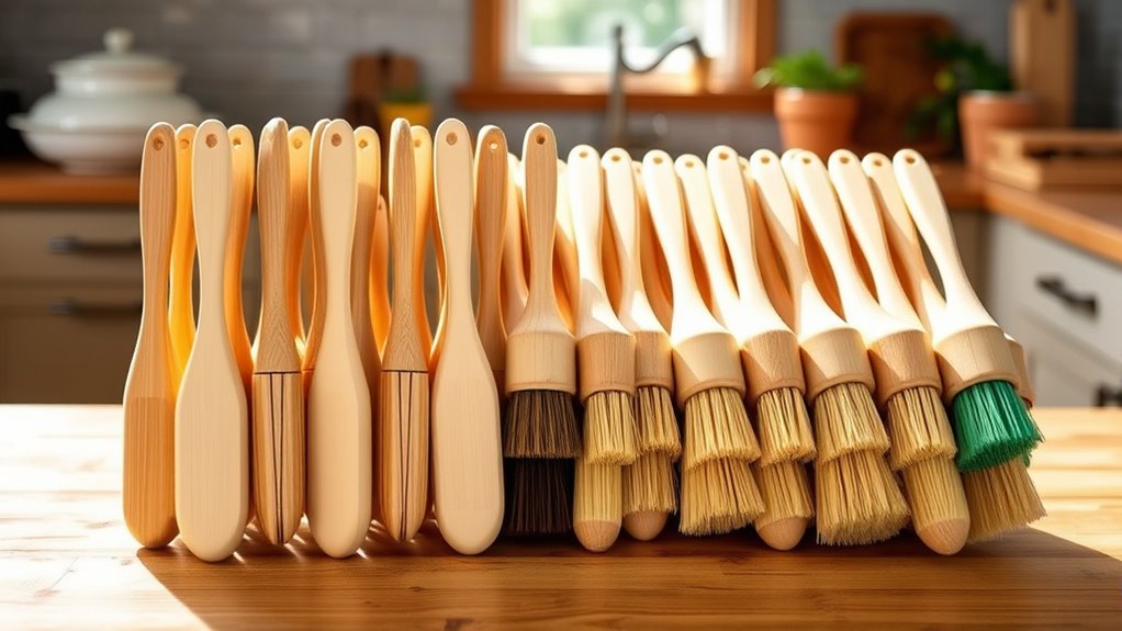 eco friendly bamboo dish brushes