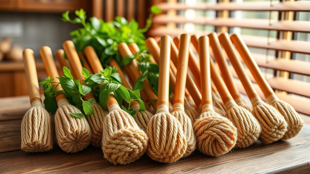 eco friendly bamboo scrubbers