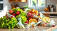 eco friendly beeswax food wraps