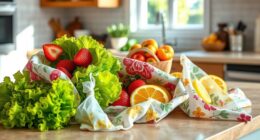 eco friendly beeswax food wraps