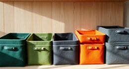 eco friendly felt storage bins