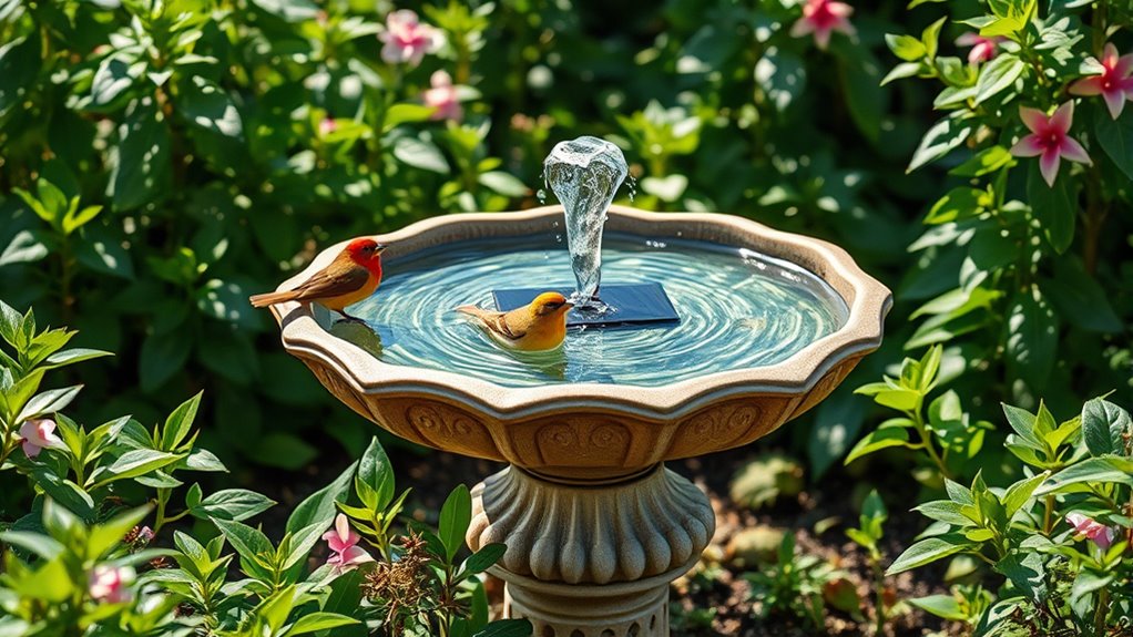 eco friendly solar fountain options